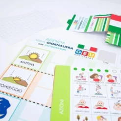 Agenda visiva giornaliera con pittogrammi