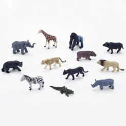 Animali della savana mini 12 pezzi