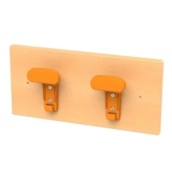 Appendiabiti a 2 posti cam basic faggio arancione