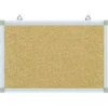 Bacheca in sughero con cornice in alluminio cm 120x90