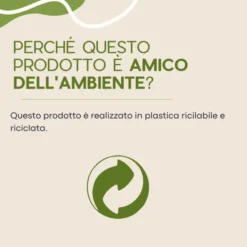 Barattolo portapenne nero borgione in plast. riciclata 1 pz