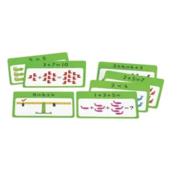 Bilancia matematica con schede