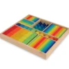Blocchi arcobaleno in legno in misure miste