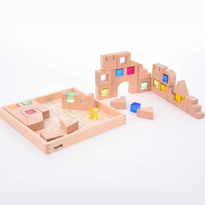 Blocchi in legno con gemme