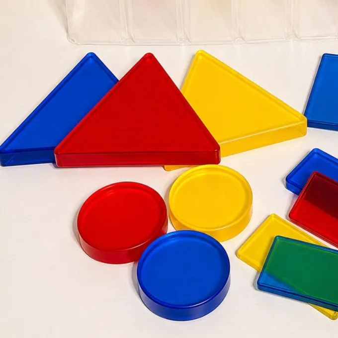 Blocchi logici trasparenti - 48 pezzi
