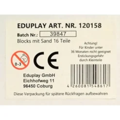 Blocchi sabbia colorata con cornice in legno - 16 pezzi