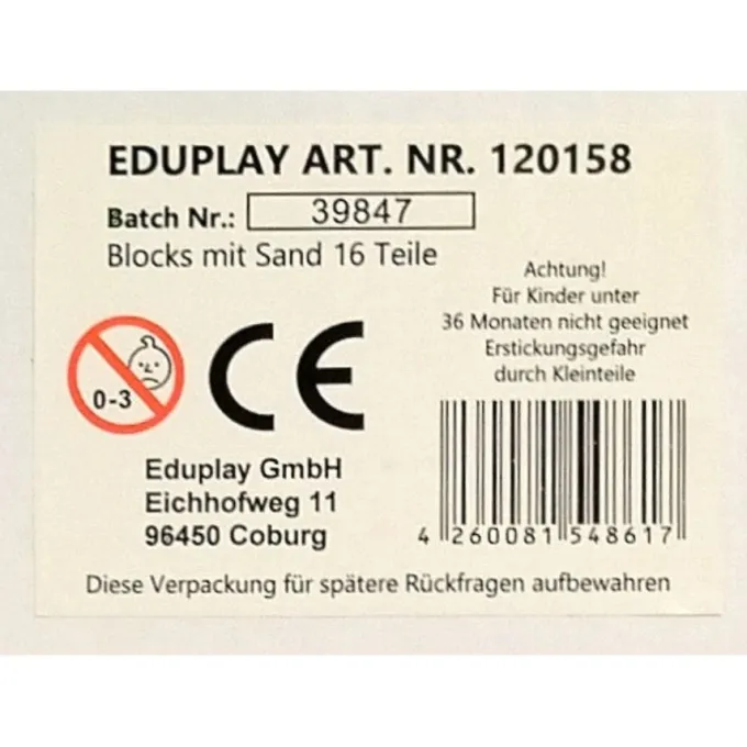 Blocchi sabbia colorata con cornice in legno - 16 pezzi