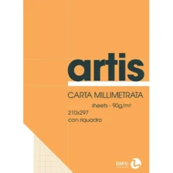 Blocco carta millimetrata a4 50ff 80gr