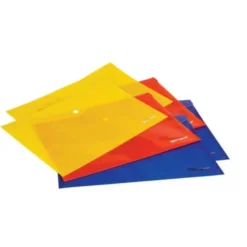 Buste colorate con bottone 6 pezzi cm 46x33