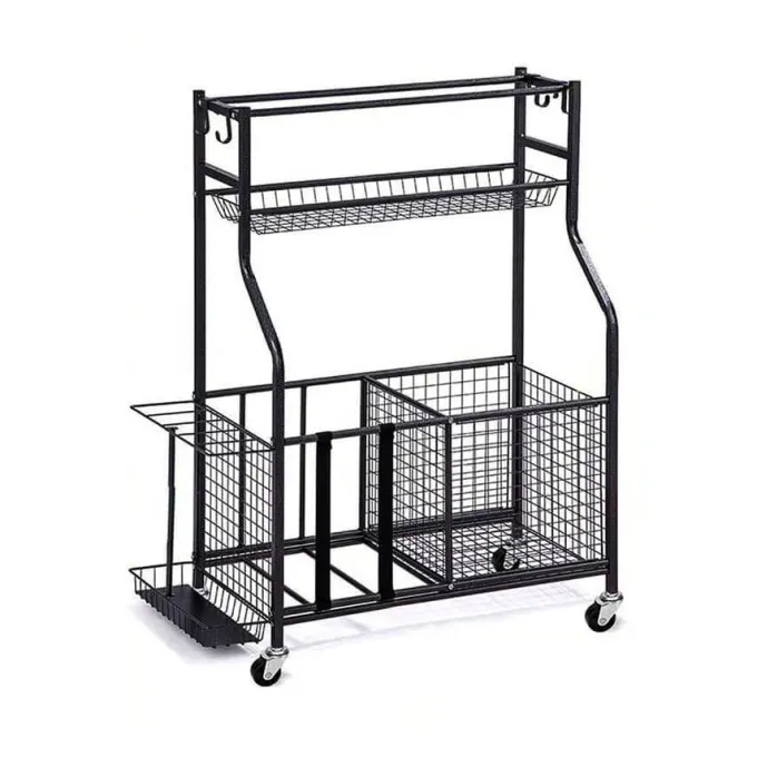 Carrello in acciaio porta sport