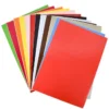 Carta collage trasparente adesiva colori assortiti 12 fogli