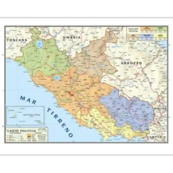 Carta geografica lazio