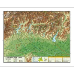 Carta geografica lombardia
