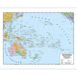 Carta geografica oceania