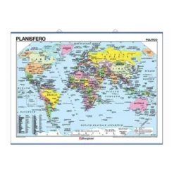 Carta geografica planisfero