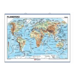 Carta geografica planisfero