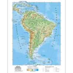 Carta geografica sud america