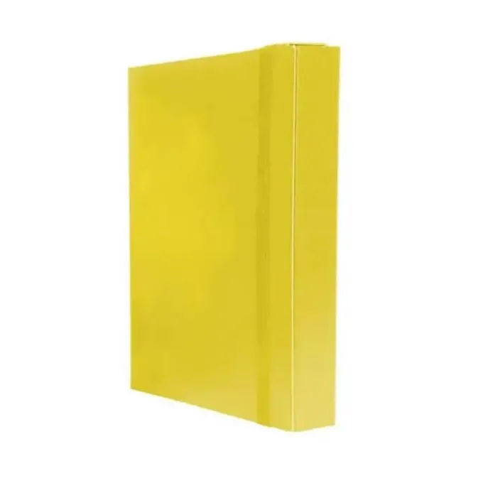 Cartellina portadocumenti gialla dorso cm 10