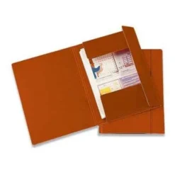 Cartelline con elastico - 5 pezzi rossi