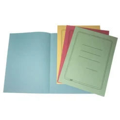 Cartelline manilla stampate piegate - 100 pezzi rosso