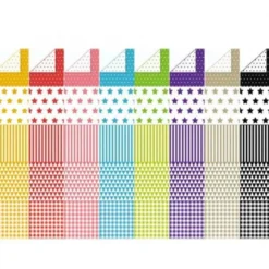 Cartoncini motivi a colori - 40 fogli 5 motivi