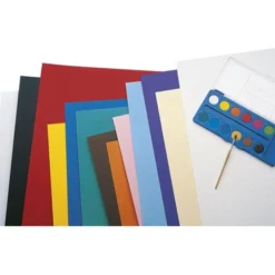 Cartoncino liscio ruvido borgione - 20 ff bianchi cm 50x70