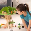Casa sull'albero in legno