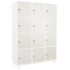 Casellario 12 ante lucchetti cam premium- bianco piedini