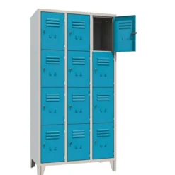Casellario metallico 12 posti l. classico blu