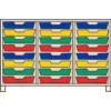 Cassettiera 24 cassette cam premium bianco latte e piedini