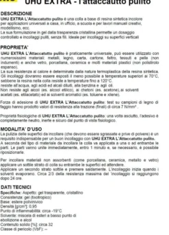 Colla universale extra attaccatutto uhu - ml 20