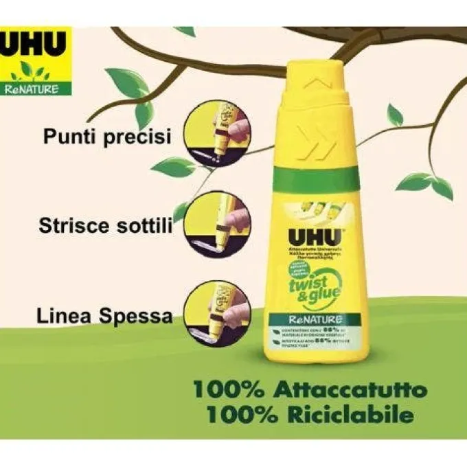 Colla universale uhu gira e incolla - ml 35