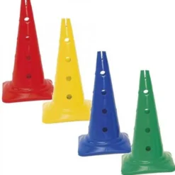 Coni con 16 fori cm 50 h - 4 pz assortiti