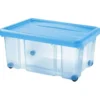 Contenitore trasparente medio azzurro