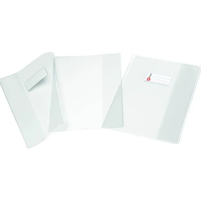 Copriquaderno a4 con portanome - trasparente