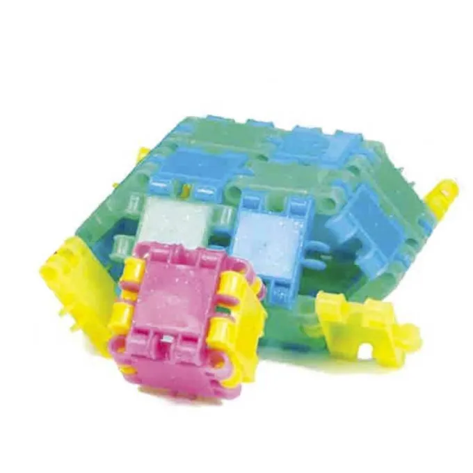 Costruzioni clics glitter 175 pezzi in secchiello