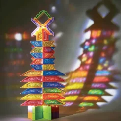 Costruzioni crystal village - 36 pz+6 schede fronte retro