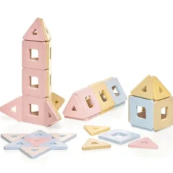 Costruzioni magnetiche polydron kindermag - 48 pezzi
