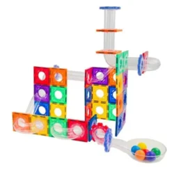 Costruzioni magnetiche set maxi+ pista per le biglie