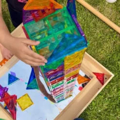 Costruzioni magnetiche traslucide 120 pezzi