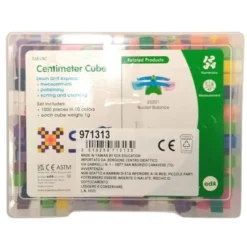 Cubetti colorati cm 1 - 1000 pezzi in contenitore