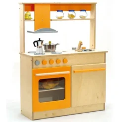 Cucina completa orange con utensili