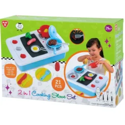 Cucina con fuochi e piastra con accessori