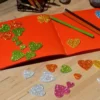 Cuori e stelle glitter in eva - 400 pezzi