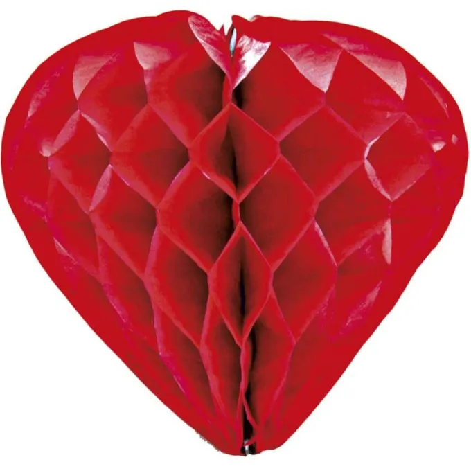 Decori 3d in carta alveare - cuore
