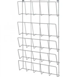 Espositore metallico verticale a parete