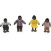 Famiglia afroamericana per casa delle bambole