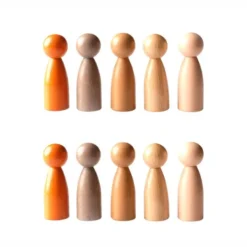 Famiglie del mondo in legno