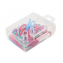 Fermagli colorati plastificati in scatola