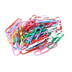 Fermagli colorati plastificati in scatola